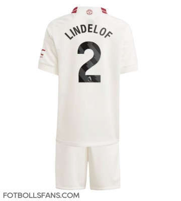 Manchester United Victor Lindelof #2 Replika Tredje Tröja Barn 2023-24 Kortärmad (+ Korta byxor)